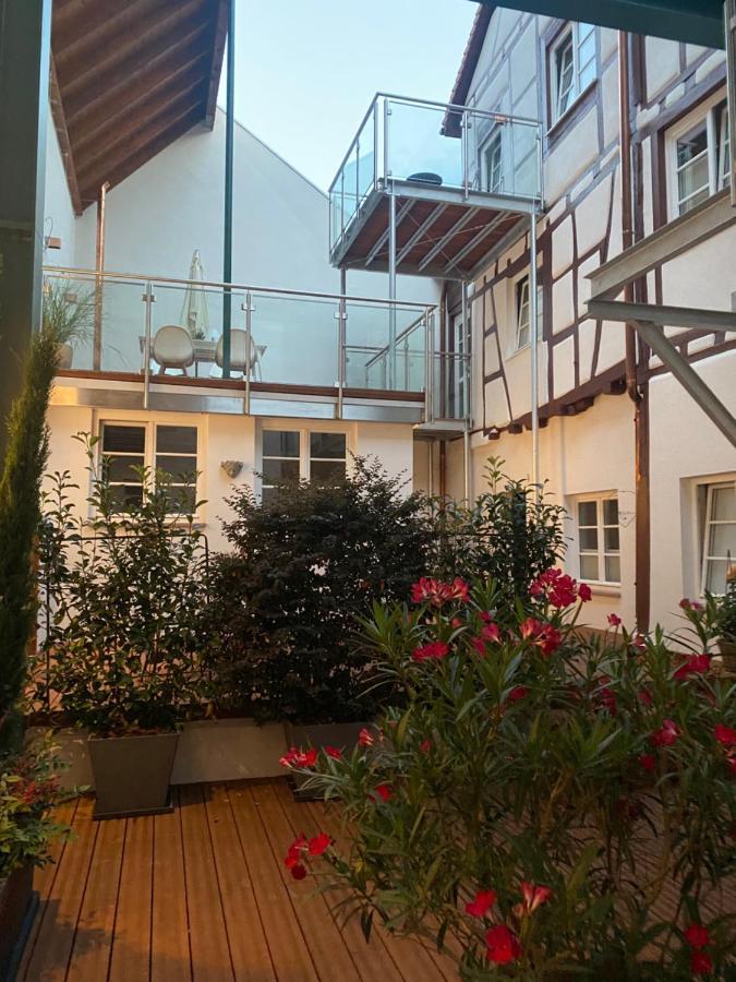 Das Schiefe Haus- Wohnung "Nibelungen" Heppenheim  Ngoại thất bức ảnh